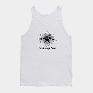 Gardening Time Flower Vintage Flora Minimalist Art Tank Top